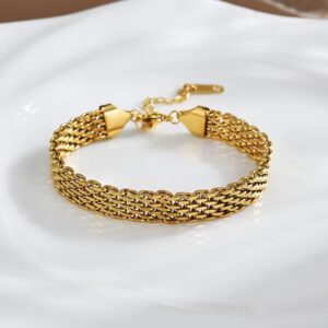 Trendy 18k Gold Plated bracelet