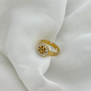 18k Gold Plated Adjustable Ring