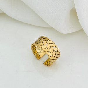 18k Gold Plated Adjustable Ring