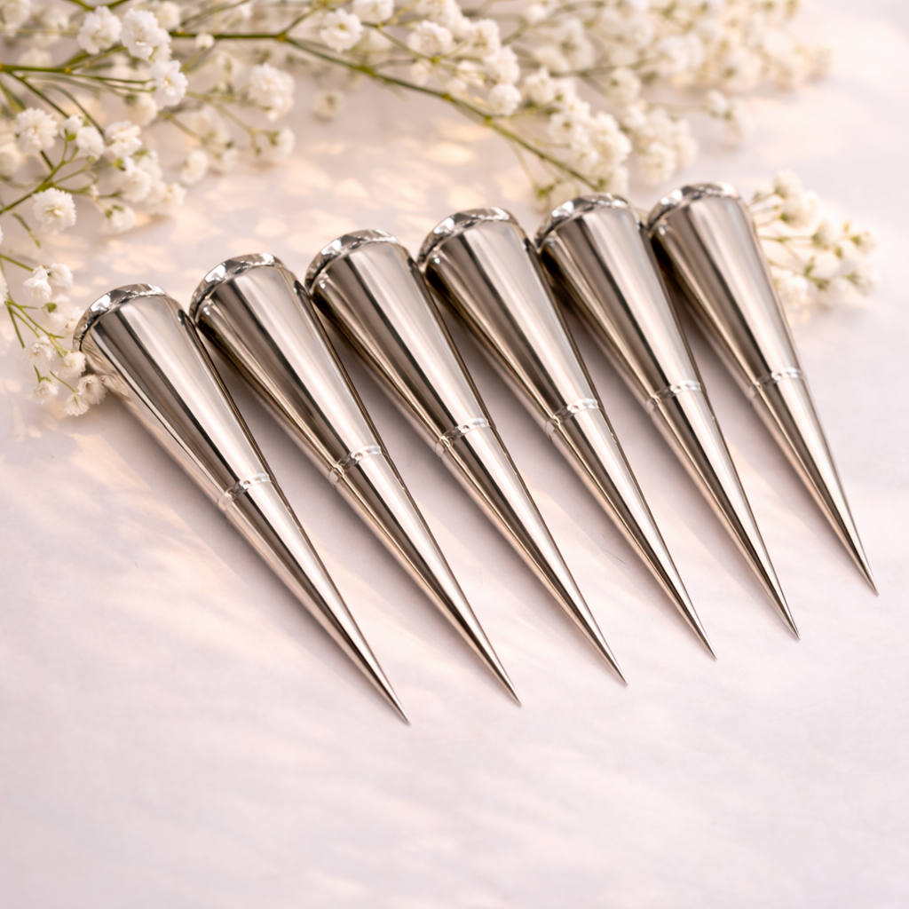 6 Dimond Organic Mehndi Cones